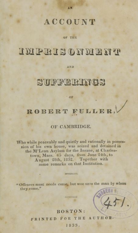 An Account of the Imprisonment and Sufferings of Robert Fuller of Cambridge reviewed by jeffrey hatcher