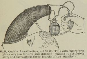 antigue Cooks anaesthetizer for surgery