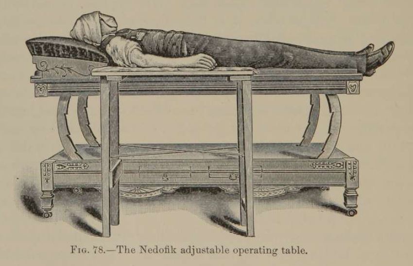 man lying on operating table