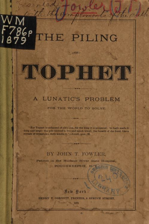 The Piling of Tophet, John Fowler as reviewed by Jeffrey Hatcher
