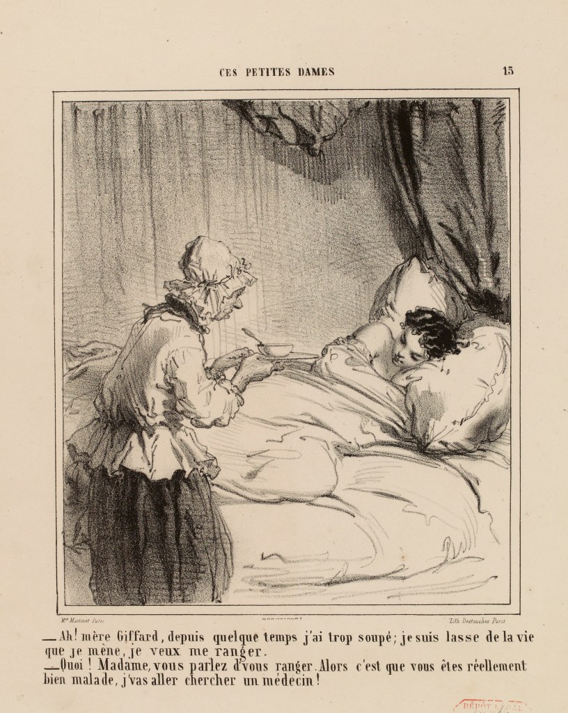 Portrait of a Young Girl by Charles-Edouard de Beaumont, Ces Petites Dames planche 15