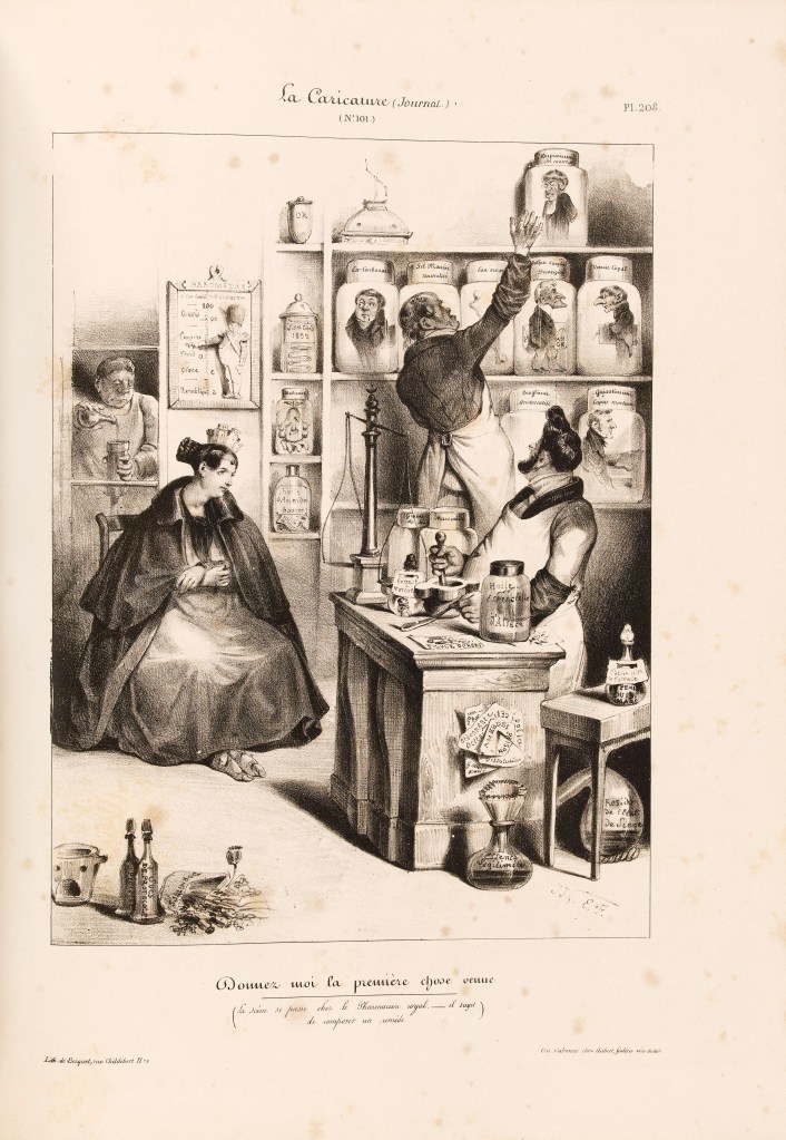 apothecary "Donnez moi la première chose venue"