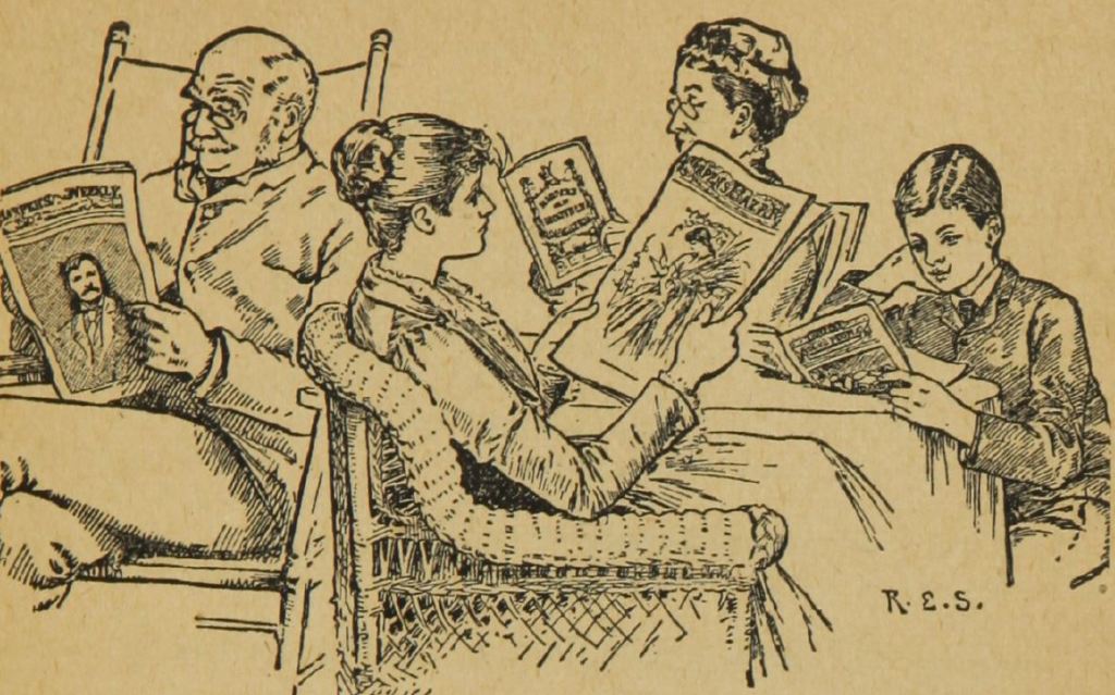 a family reading together