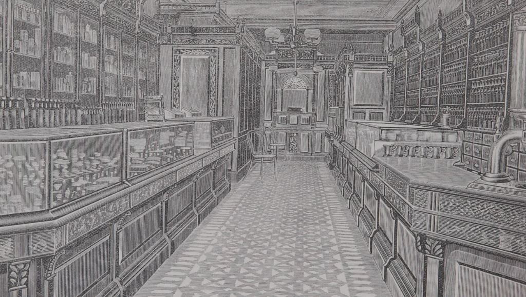 A nineteenth century pharmacy from "emotions and disease"