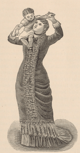 non-masturbating healthy woman holding a child