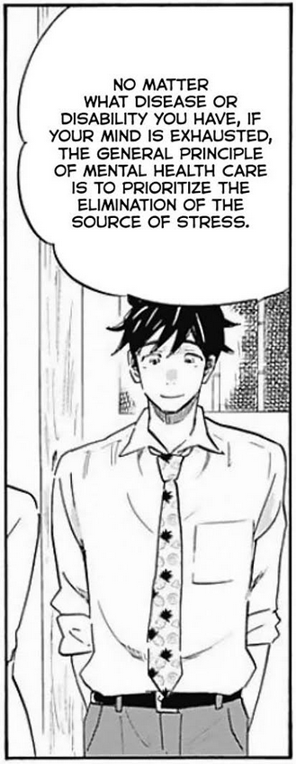 Doctor explaining that reducing stress is essential to healthcare